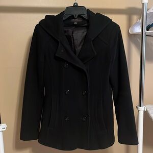 Jason Kole Black Winter Pea Coat